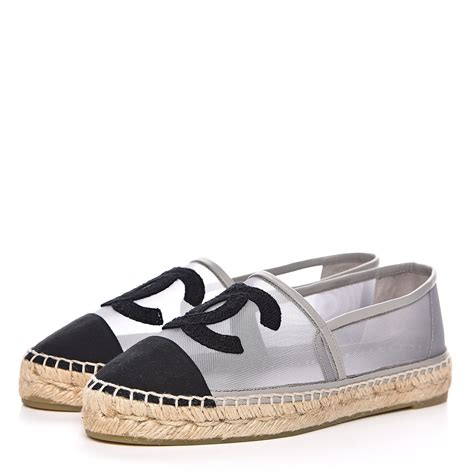 chanel mesh espadrilles for sale|Chanel espadrilles retail price.